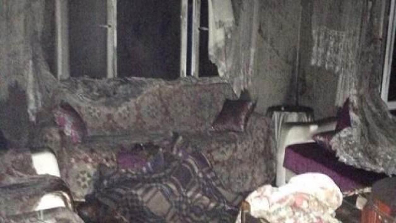 Yangında evde mahsur kalan kadın öldü