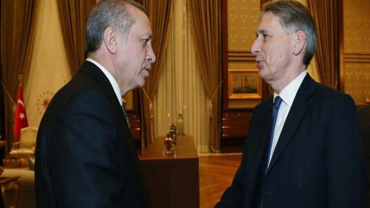 Erdoğan, Hammond'ı kabul etti