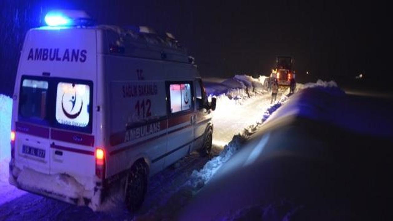 Yüksekova'da hasta kurtarma operasyonu
