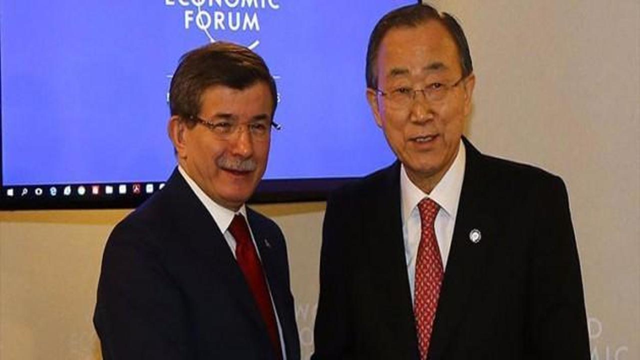 Başbakan Davutoğlu, Ban Ki-mun ile görüştü