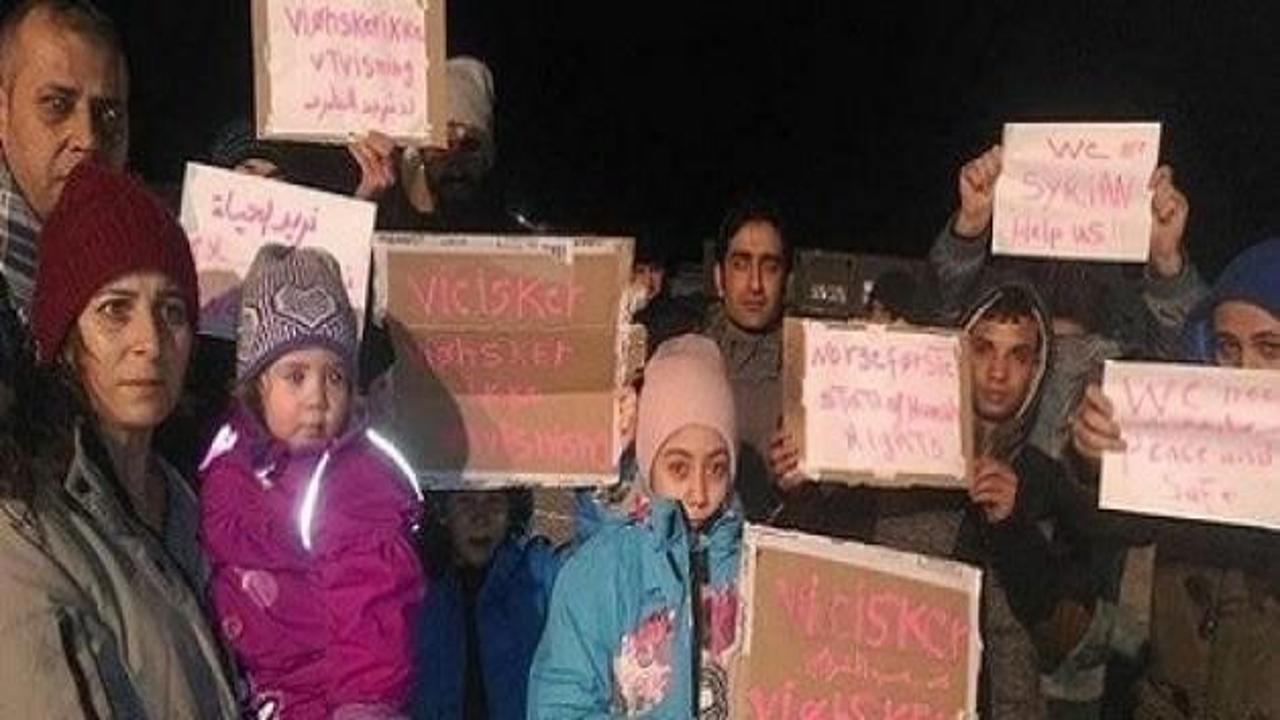 Norveç'te Suriyeliler ölüm orucunda