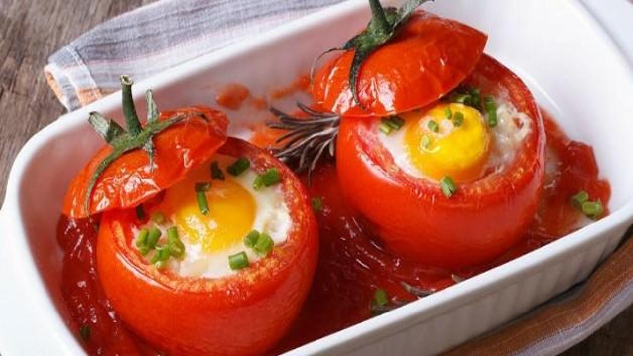 Yumurtalı Domates Dolması tarifi