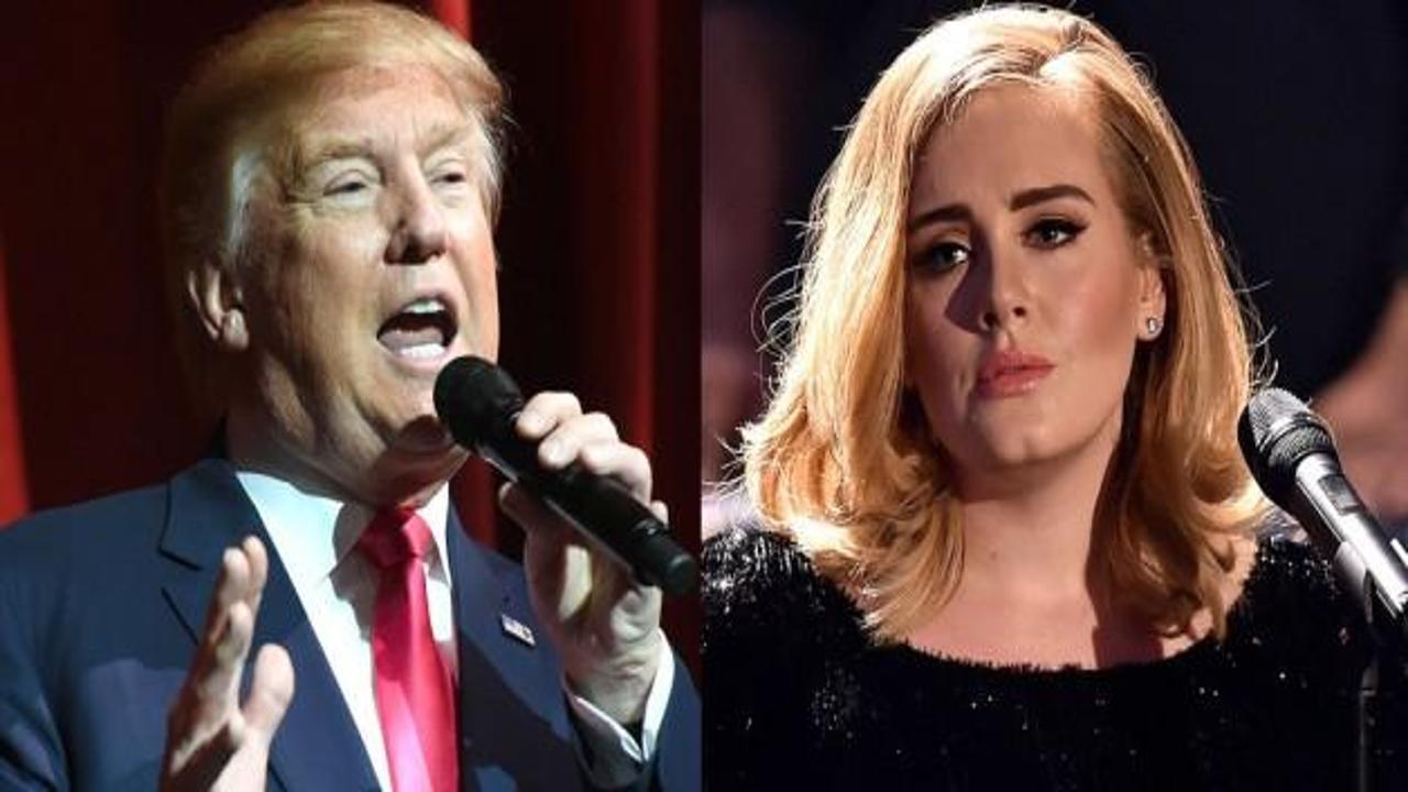 Adele'den, Donald Trump'a şarkı vetosu!