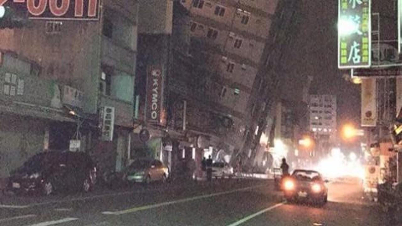 Tayvan'da şiddetli deprem