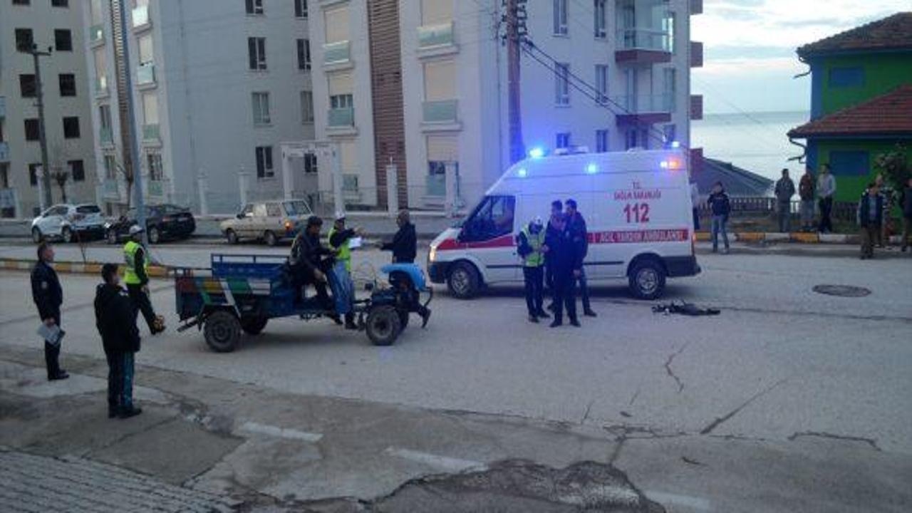 Akçakoca'da trafik kazası: 1 yaralı