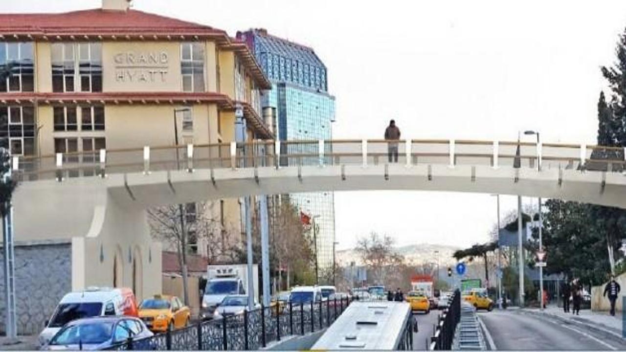 Gezi Parkı'na yaya üst geçidi yapılıyor