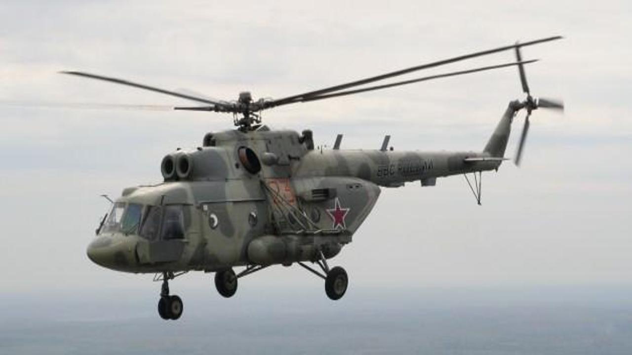 Rus ordusuna ait helikopter düştü