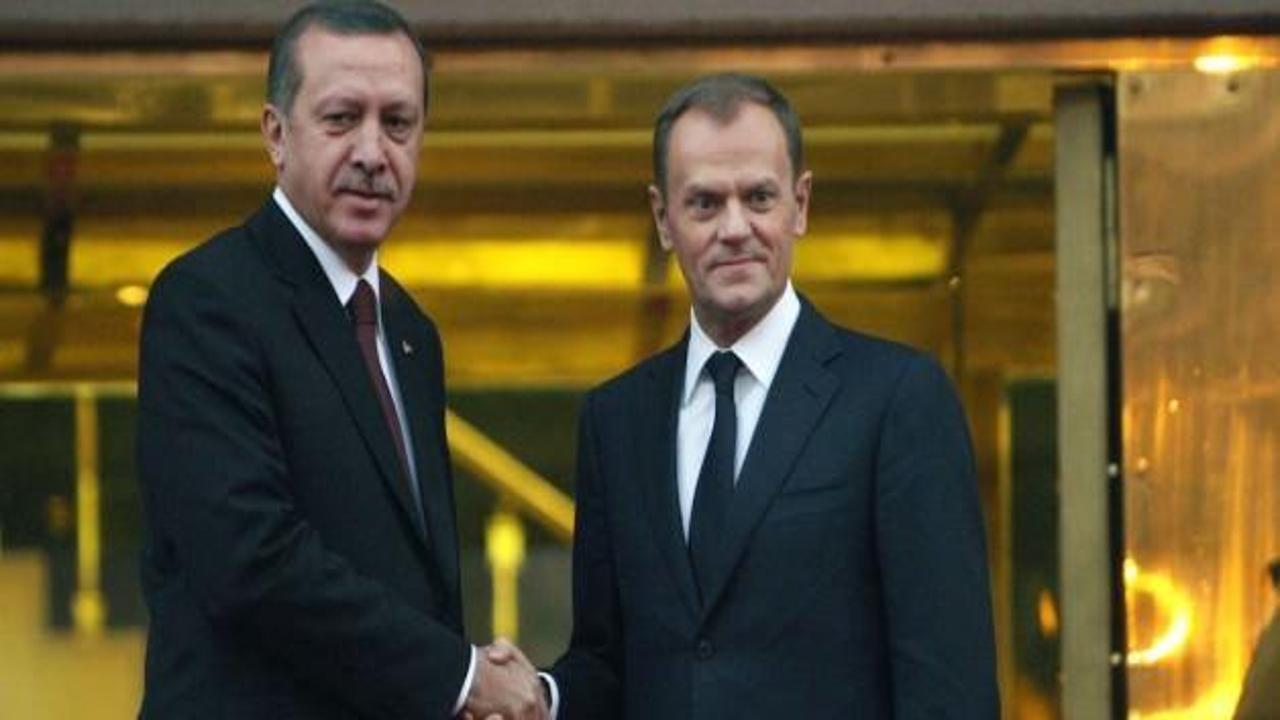 Erdoğan, Donald Tusk ile görüştü
