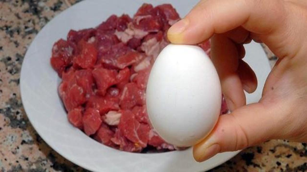 Kırmızı et yerine yumurta beyazı yiyin!