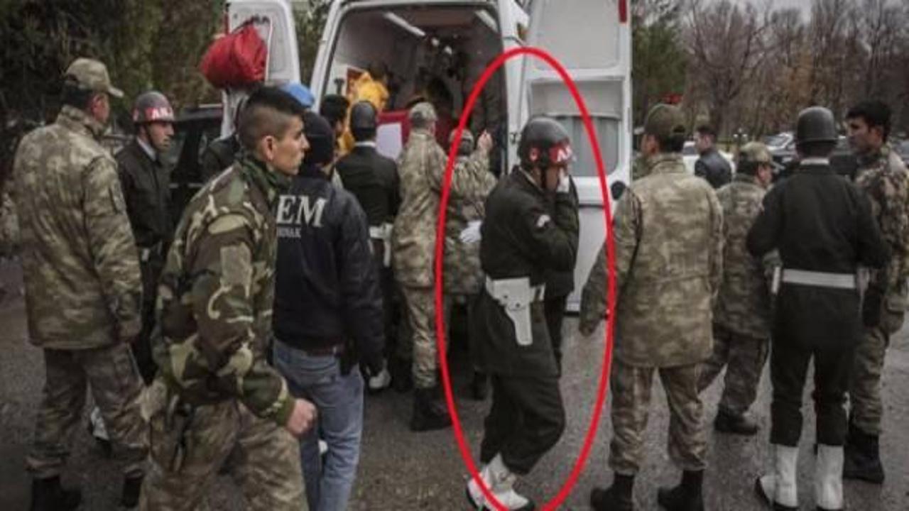 Şehit cenazesine damga vuran an!