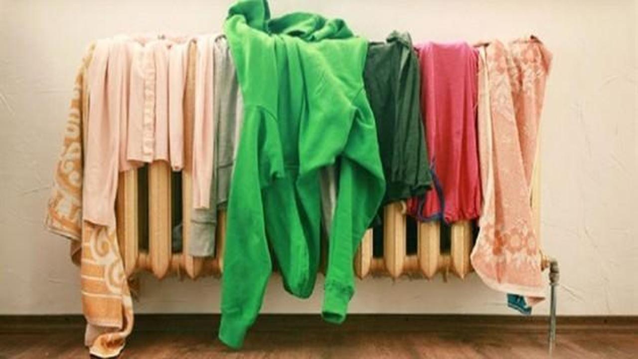 Çamaşırları sakın evde kurutmayın!
