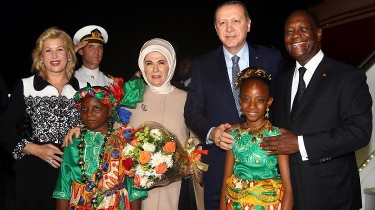 Cumhurbaşkanı Erdoğan Fildişi Sahili'nde