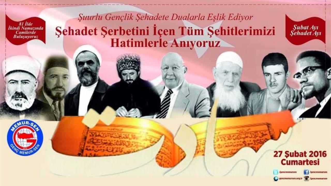  Genç Memur-Sen’den şehitlere 81ilde hatim