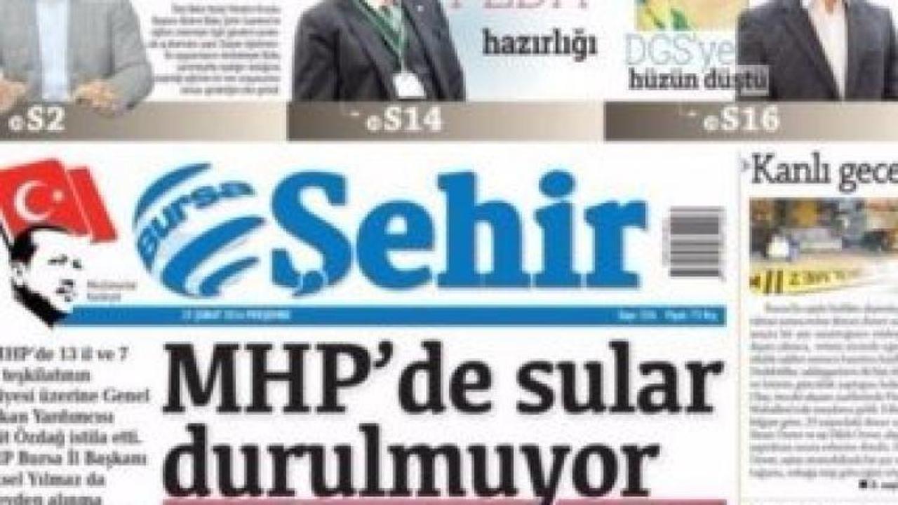 Yerel gazete'den 'Erdoğan' logosu!