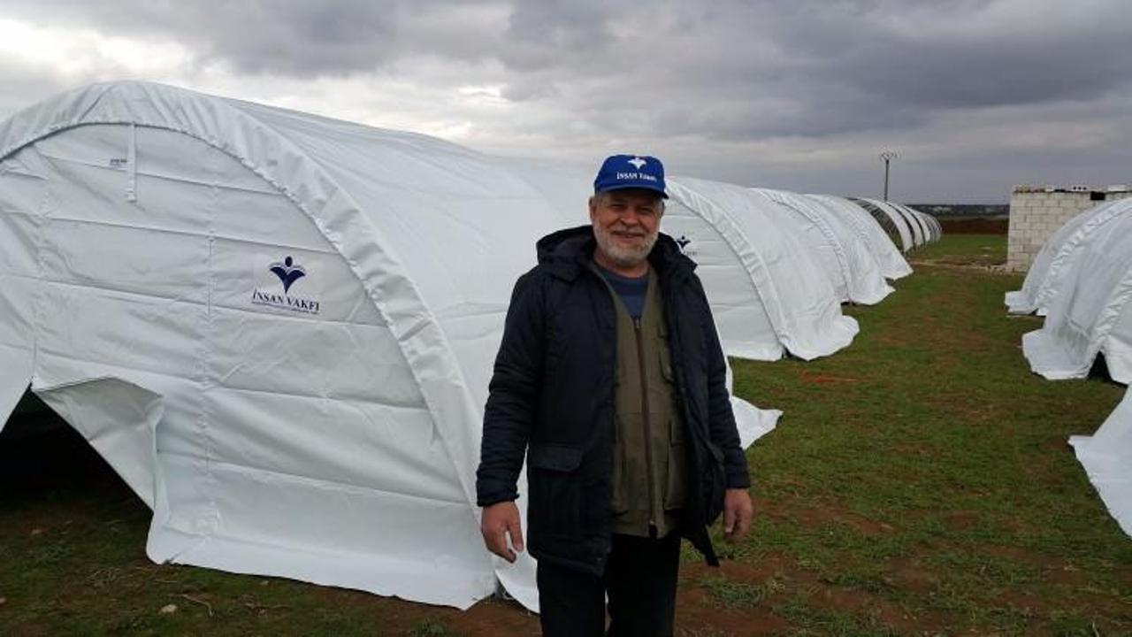 İnsan Vakfı'ndan Suriye Azez'e Çadırkent