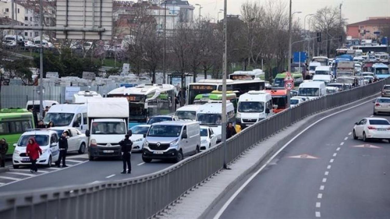 İstanbul trafiğini felç eden olay