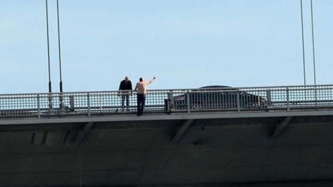 Boğaziçi Köprüsü'nde intihar girişimi!
