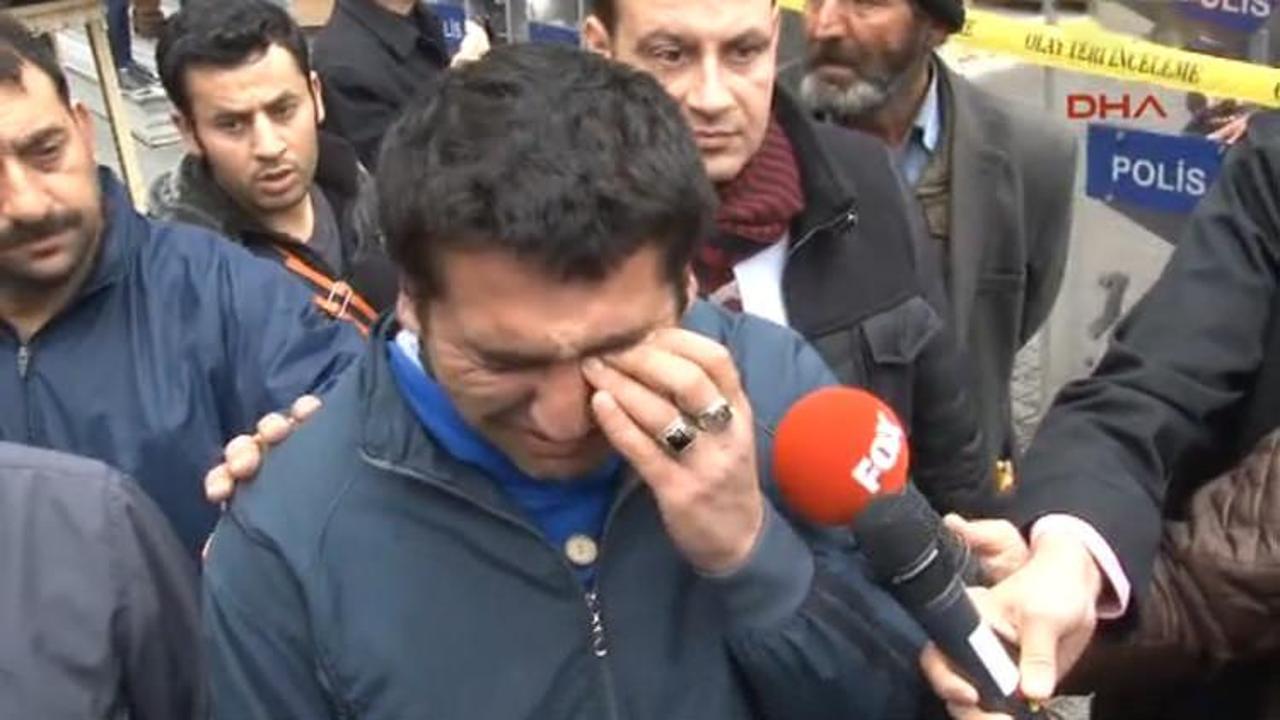 Patlama anını g&ouml;zyaşlarıyla anlattı