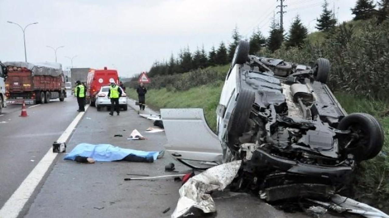 TEM&rsquo;de feci kaza: 3 &ouml;l&uuml;