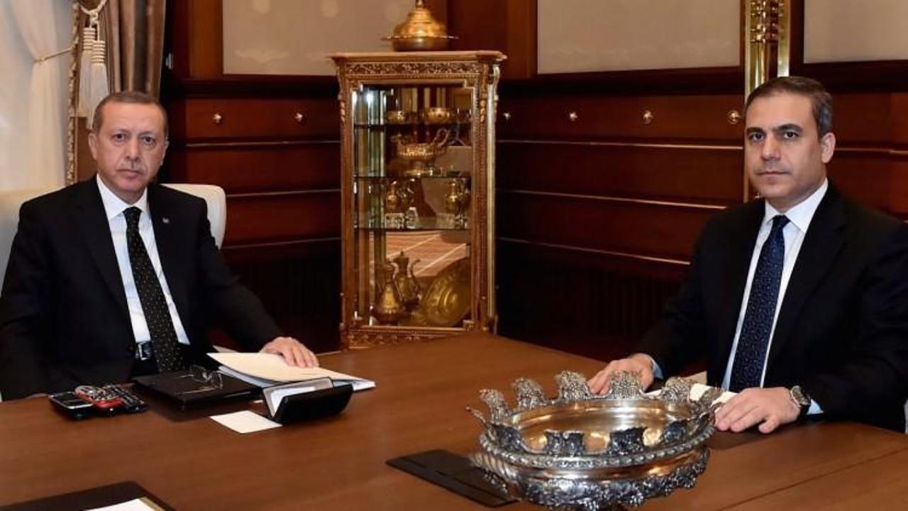 Cumhurbaşkanı Erdoğan Hakan Fidan'ı kabul etti