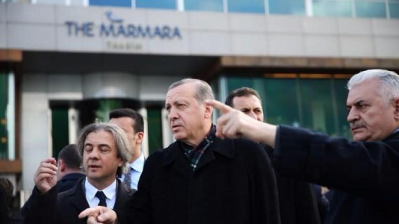 Erdoğan'dan o pankarta anında karşılık verdi