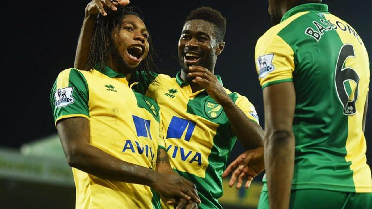 Norwich City'li Mbokani saldırı anında oradaydı
