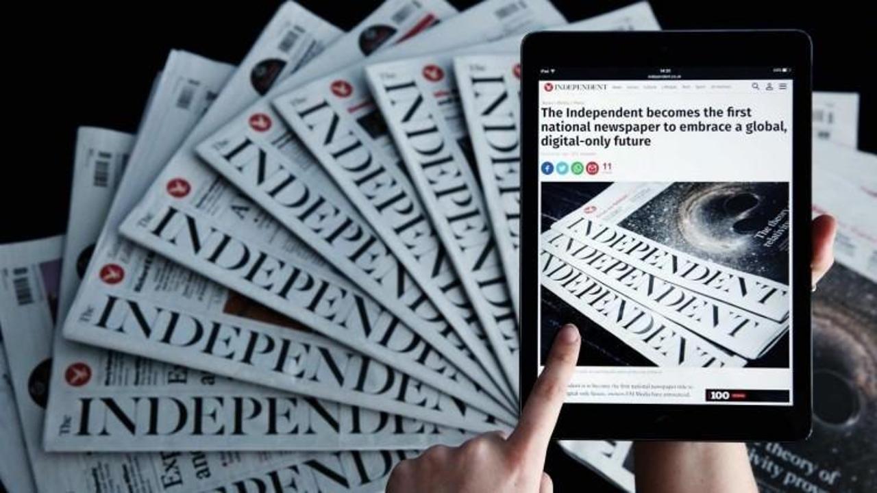 The Independent kağıt baskıyı sonlandırdı