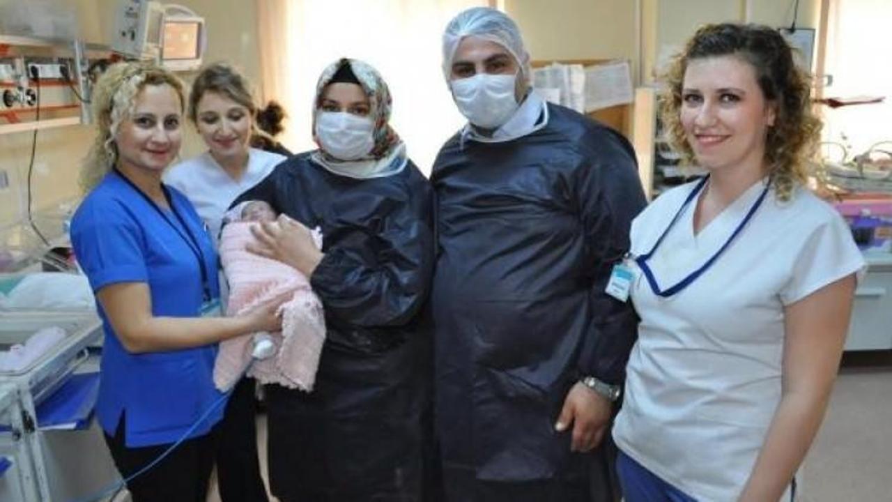 Beş günlük bebeğe açık kalp ameliyatı