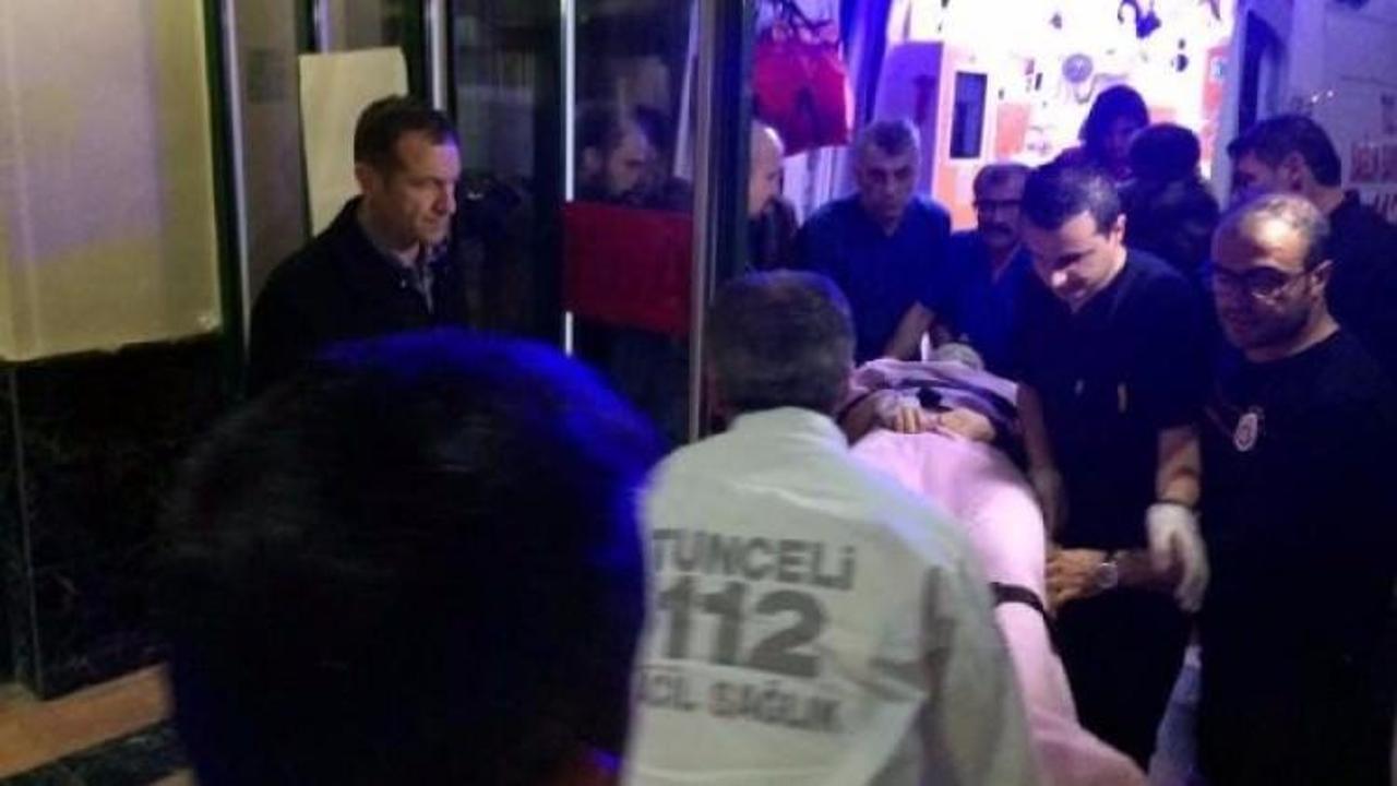Tunceli'de polis aracı devrildi: 2 polis yaralandı