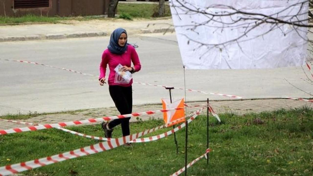 Davutoğlu'nun kızı 'Oryantiring'de mücadele etti