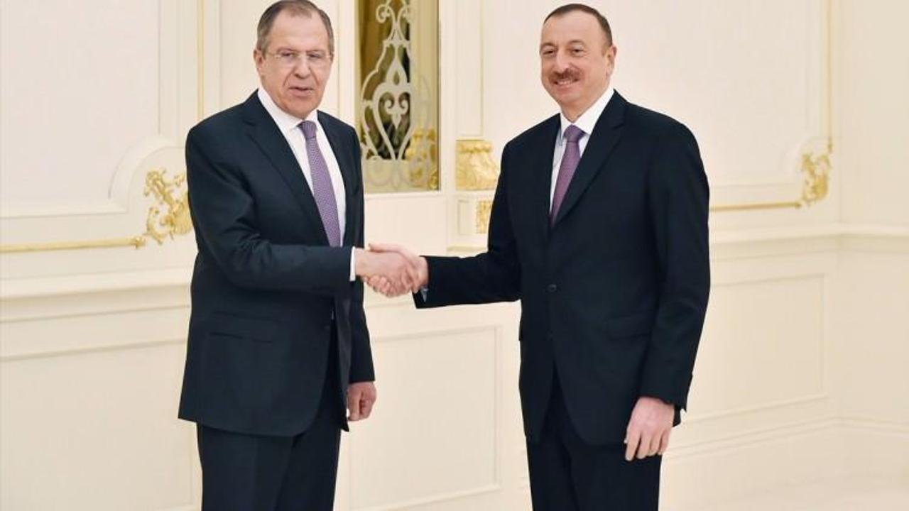 İlham Aliyev, Lavrov'u kabul etti