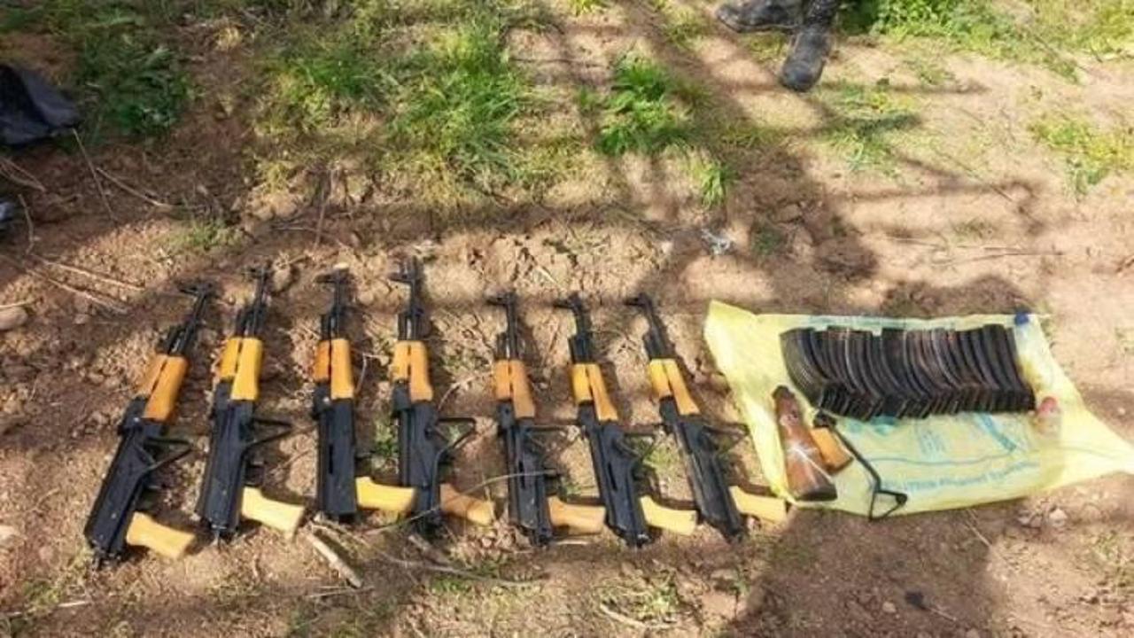 Silopi'de 7 Kalaşnikof ele geçirildi