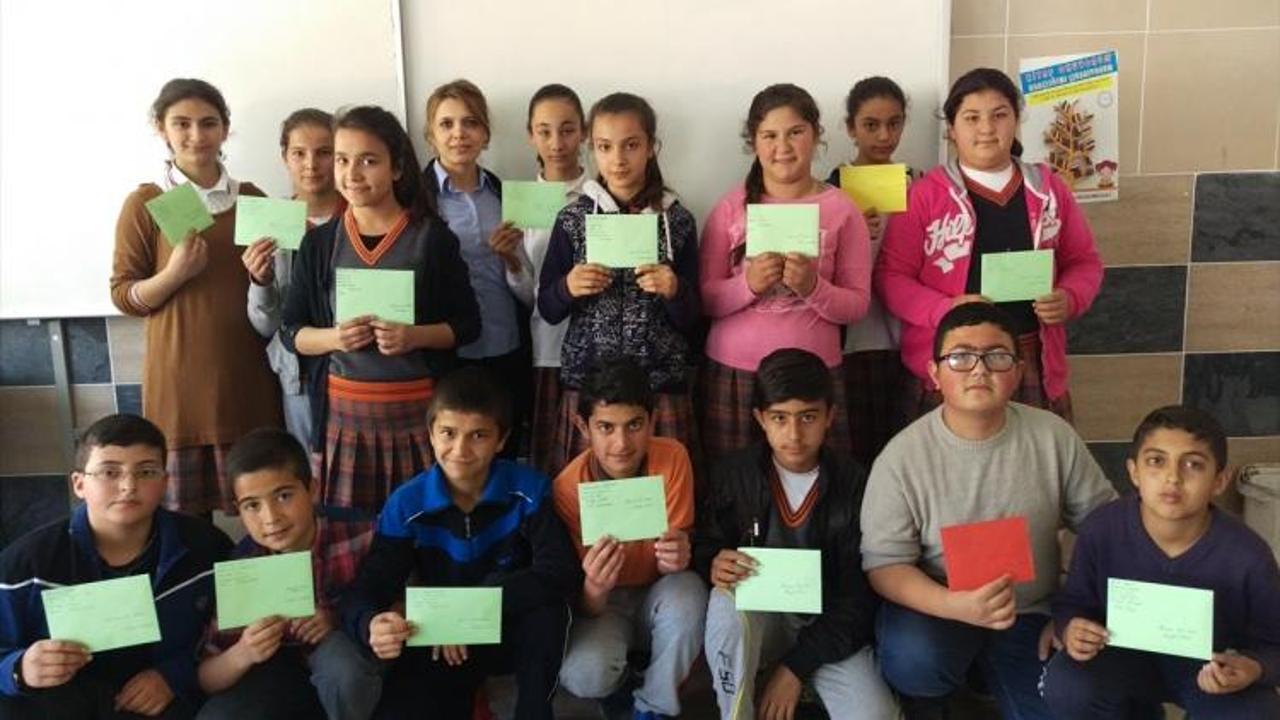 Öğrenciler, Nusaybin’e mektup yazdı