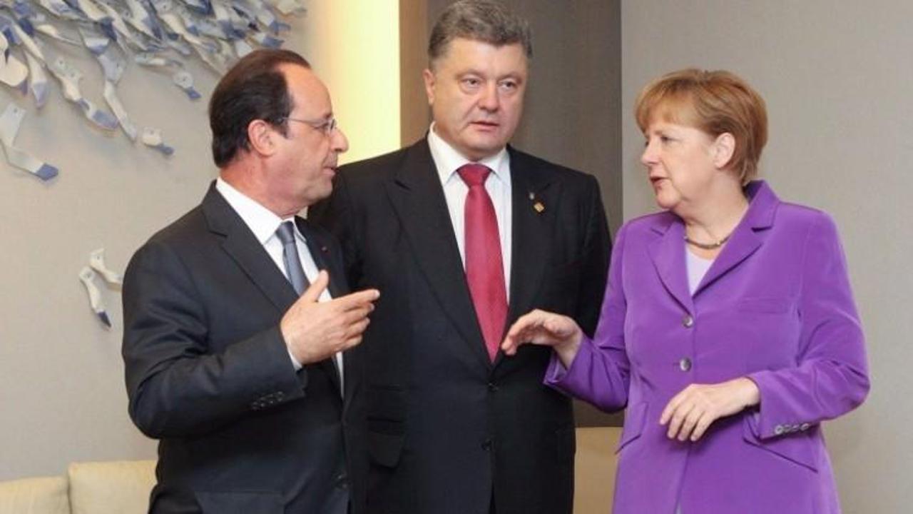 Poroşenko, Hollande ve Merkel ile görüştü 