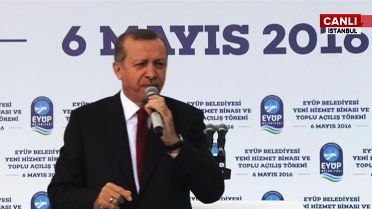 Erdoğan Eyüp'te toplu açılışa katıldı