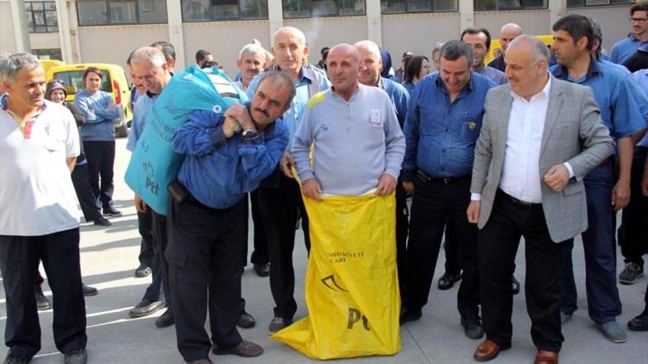 Postacılardan çuvallı protesto