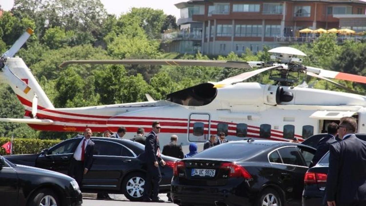 Erdoğan ailesi düğüne helikopterle geldi