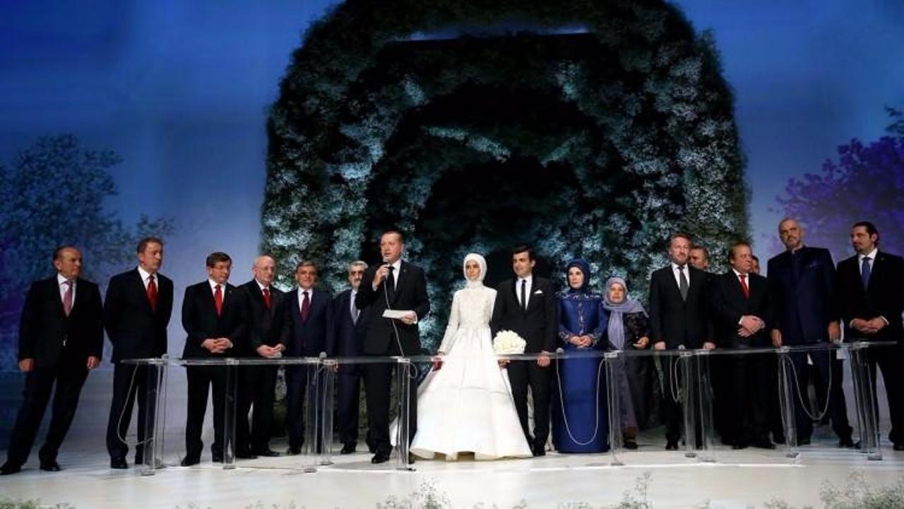 Erdoğan'dan kızının düğünde duygu dolu konuşma