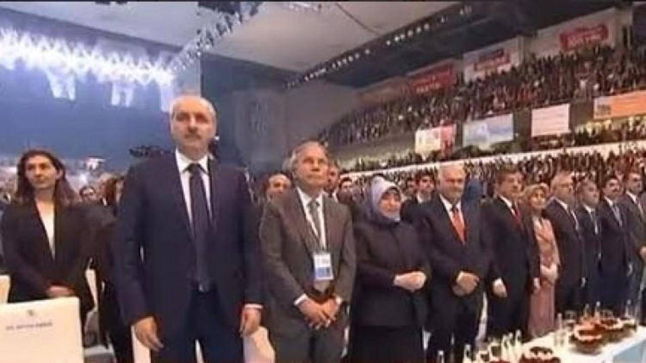 AK Parti kongresinde Erdoğan'ın mesajı okundu
