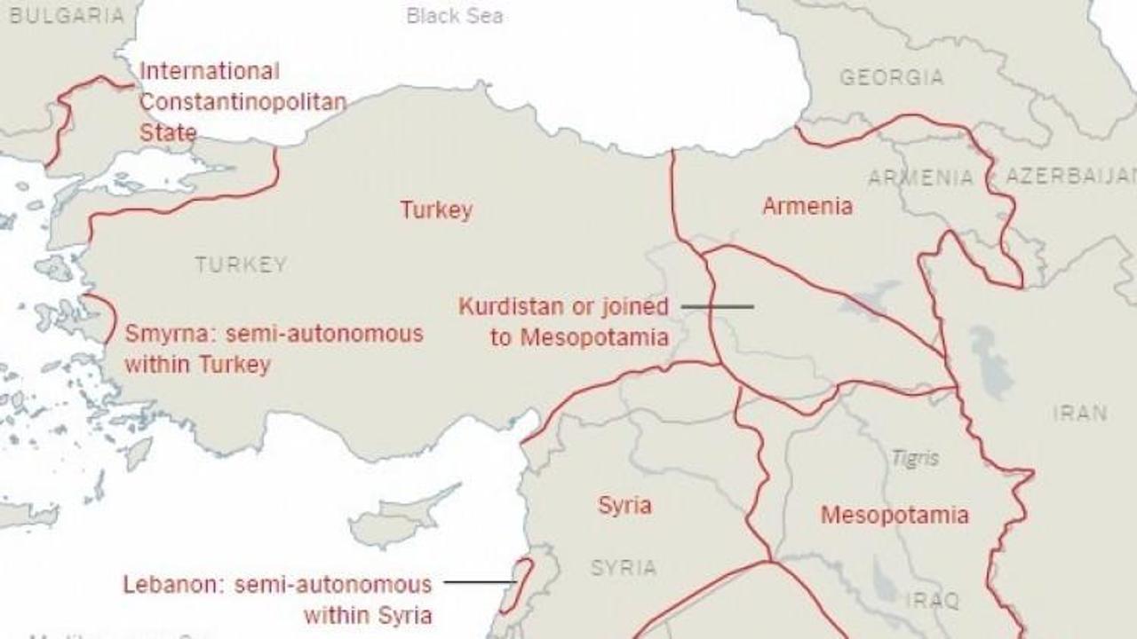New York Times Türkiye'yi bölen haritayı yayınladı