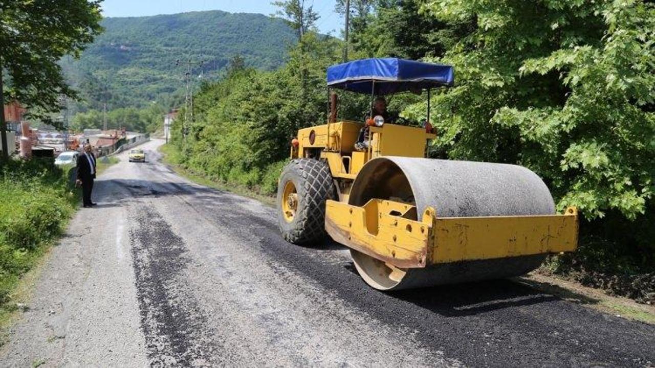 İnebolu'da köy yolu asfalt çalışmalarına başlandı