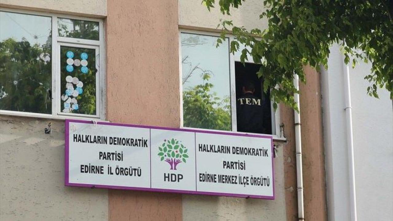 HDP Edirne İl Başkanlığında arama