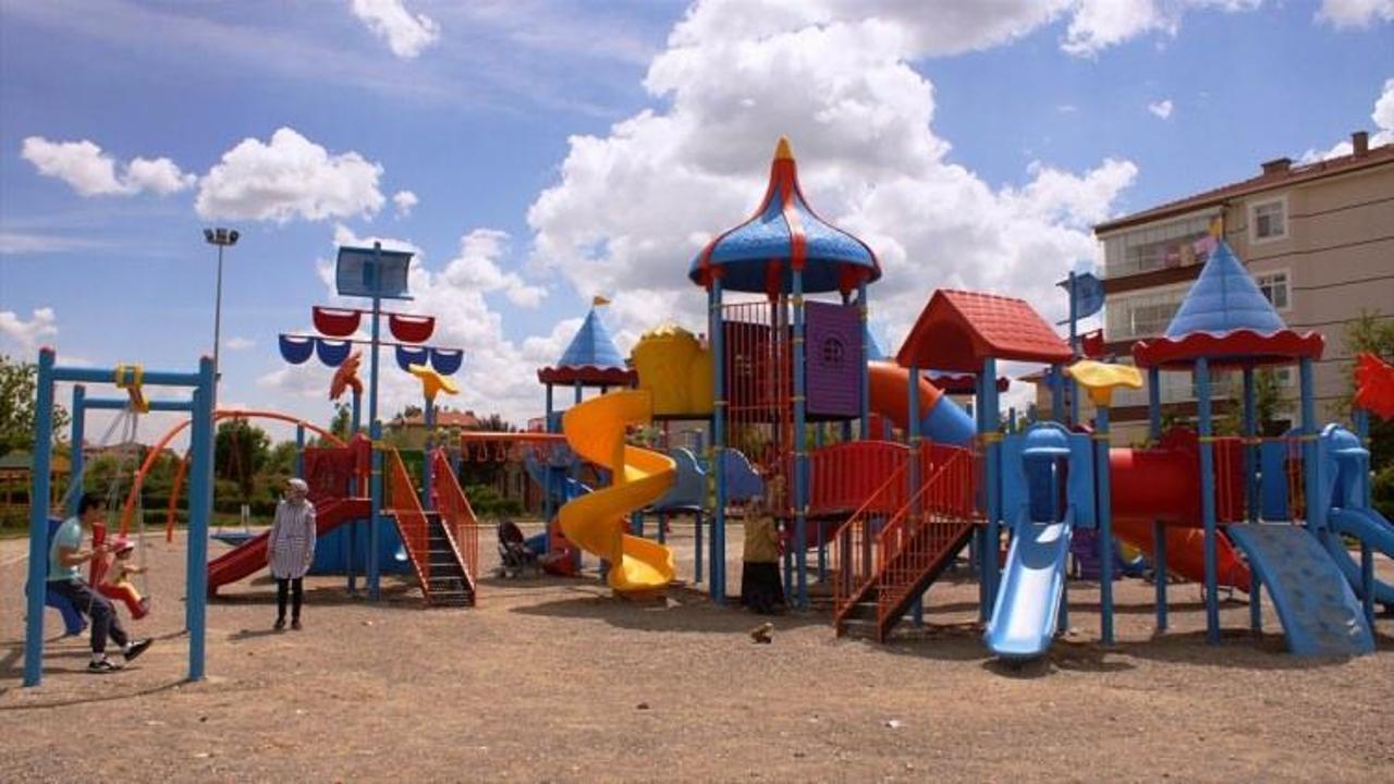 Çubuk Belediyesinden çocuk parklarında yenileme