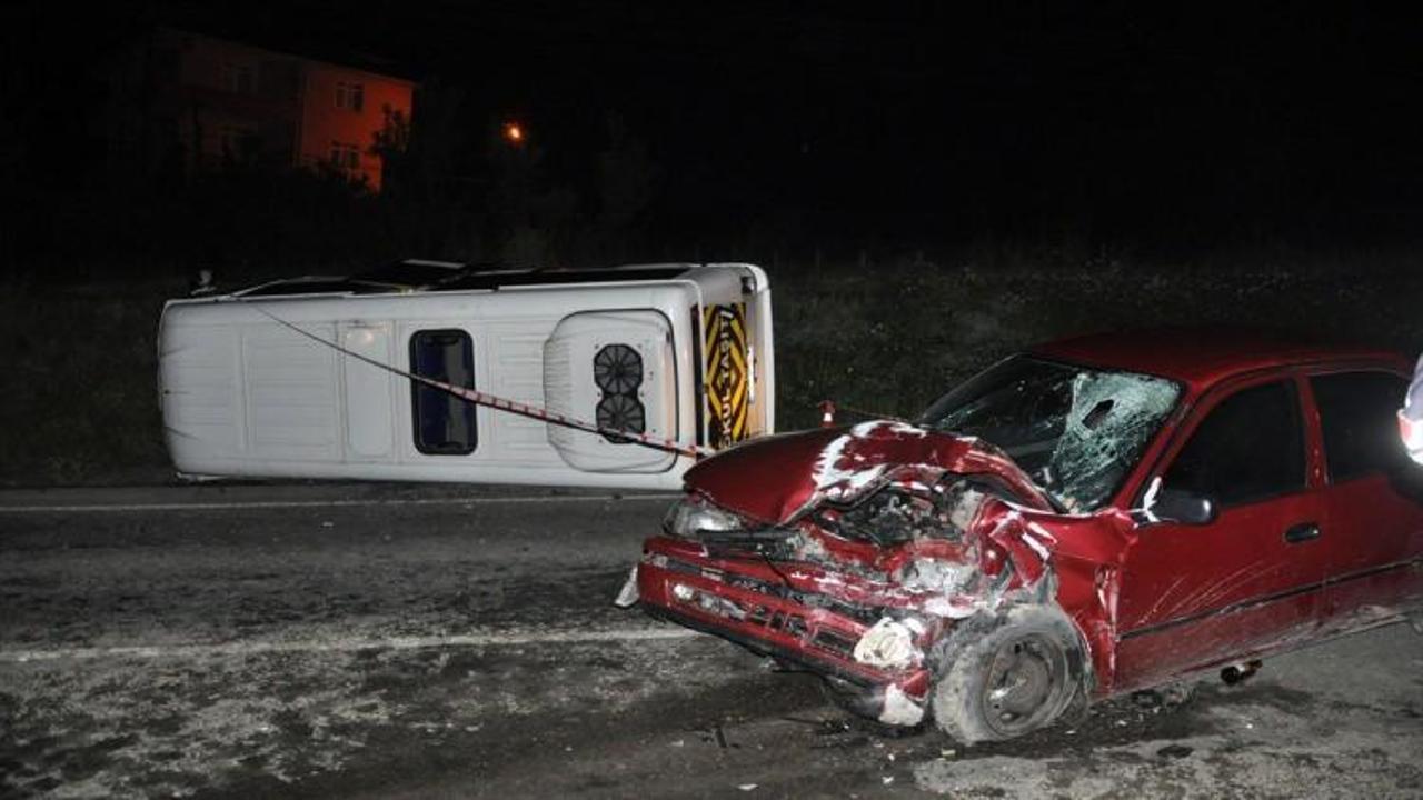 Zonguldak'ta trafik kazası: 1 ölü, 14 yaralı