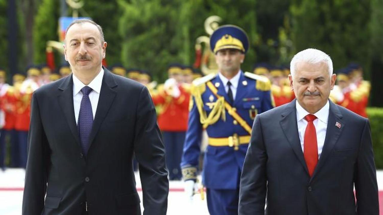  Yıldırım ve Aliyev'den ortak Almanya mesajı
