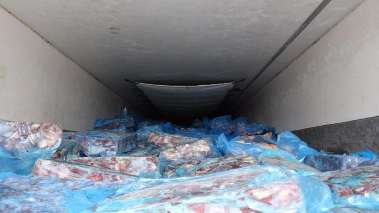 4.1 milyonluk kaçak kırmızı et yakalandı