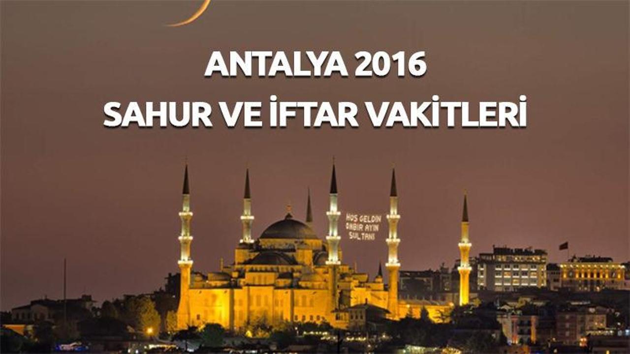 Antalya'da iftara ne kadar kaldı? (16.06.2016)