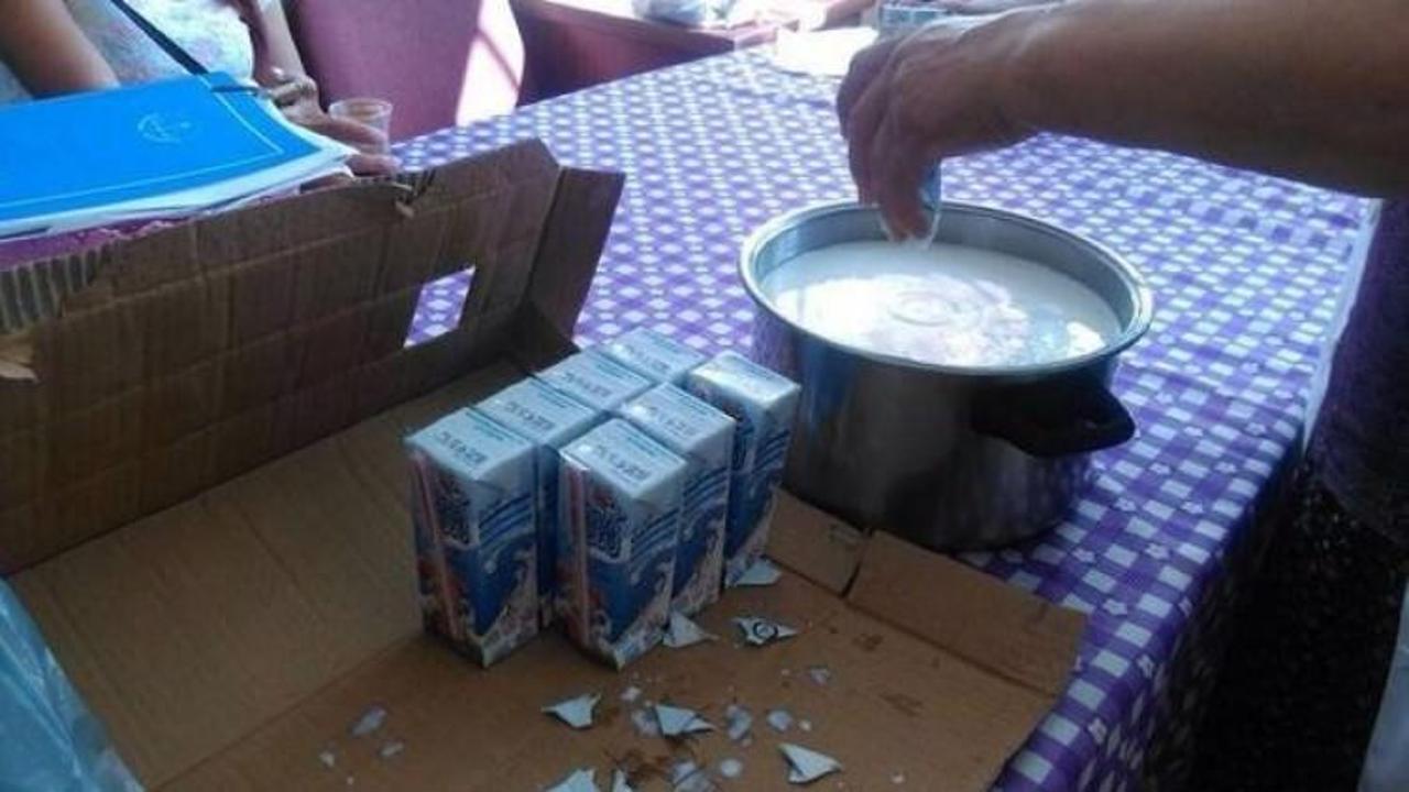 Okul sütü öğretmenlere yoğurt ve sütlaç oldu