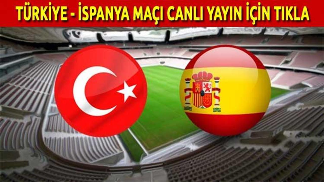 Türkiye İspanya maçı TRT 1 - TRT 4K HD canlı İZLE