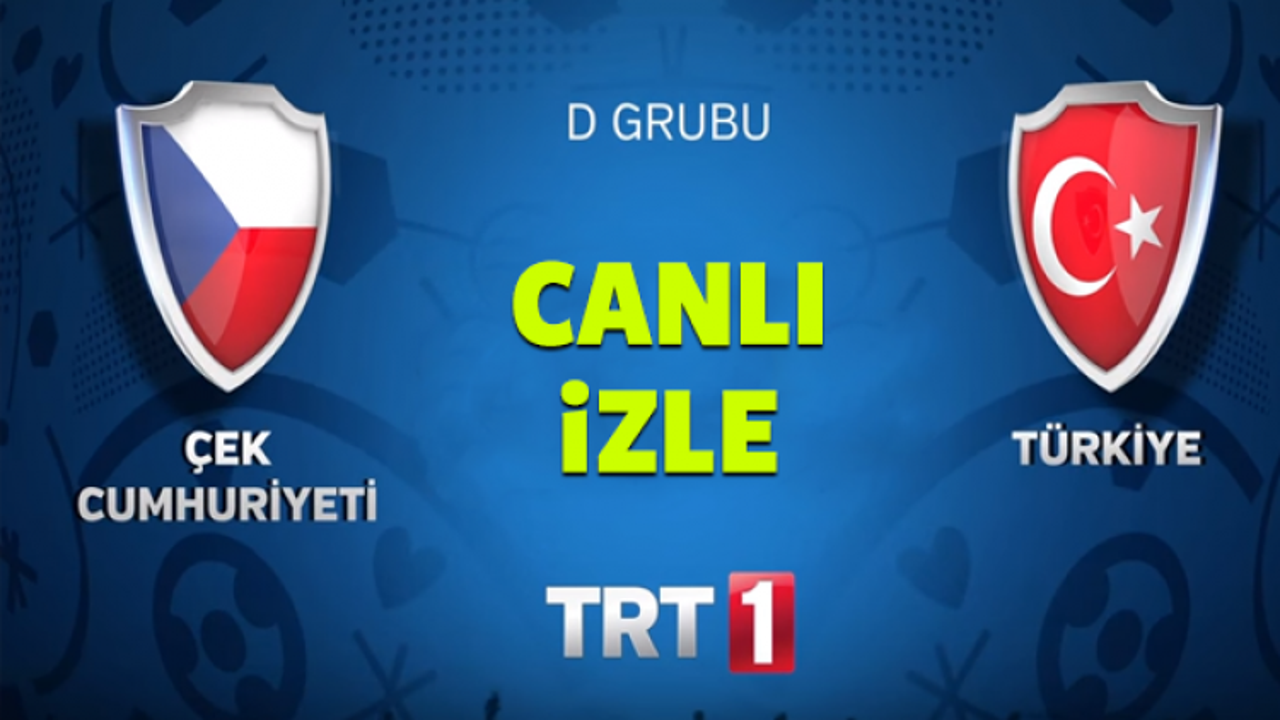 Türkiye Çek Cumhuriyeti maçını TRT 1 4K canlı yayın izle (21.06.16)